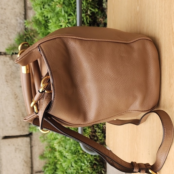 Marc by Marc Jacobs Too Hot to Handle Pebbled leather Saddle Bag in Tan Leather - Picture 3 of 16